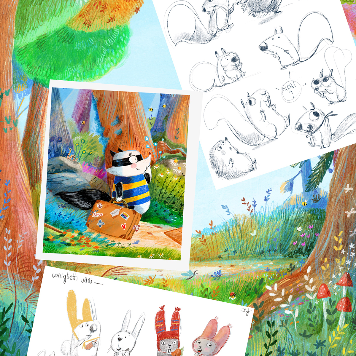 CHI C’È NEL BOSCO, laboratorio di disegno tratto dal libro “Il mostro del bosco”